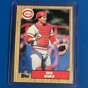 Bo Diaz #41 1987 Topps Baseball Trading Card